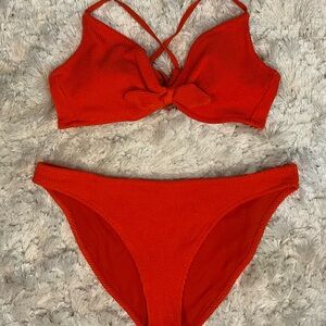 Kona Sol Vibrant Red/Orange Bikini Set